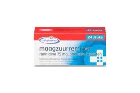 trekpleister maagzuurremmers 75mg ranitidine 24 tabletten