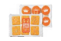 oranje glace koek of fondantcakes