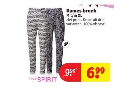 true spirit damesbroek