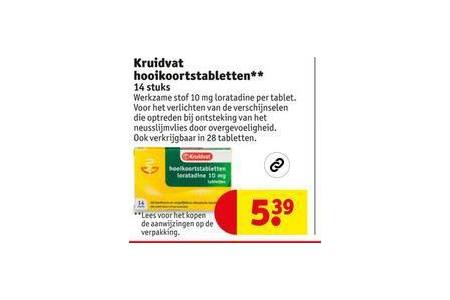 kruidvat hooikoortstabletten