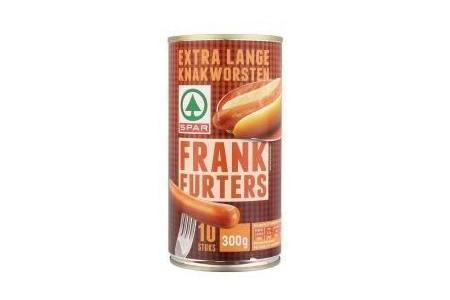 spar frankfurters