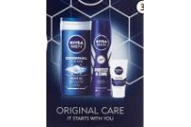 nivea men kadoset original care 250 ml protect en care male spray 150 ml mini moisturizer sensitive 15 m