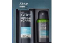 dove men care clean comfort kadoset showergel en deodorant