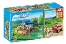 playmobil country 5457 jubileumeditie ponyweide en hooiwagen