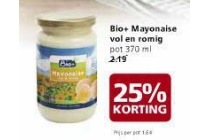 bio mayonaise vol en romig