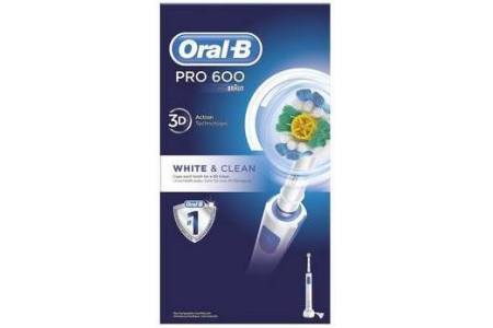 oral b pro 600 white en clean elektrische tandenborstel
