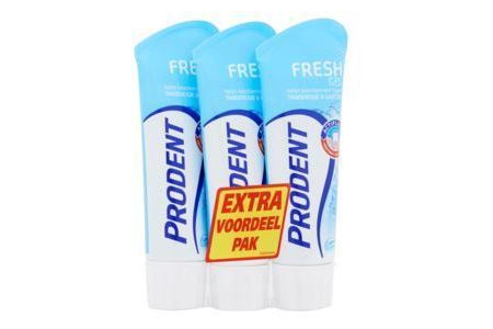 prodent freshgel tandpasta extra voordeel pak 3 x 75ml