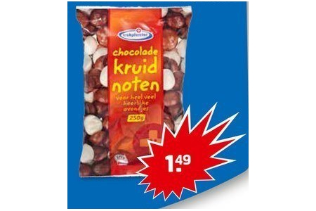 trekpleister chocolade kruidnoten