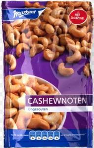 markant cashewnoten ongezout
