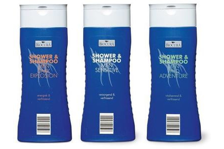 biocura douchegel en shampoo 2 in 1voor mannen