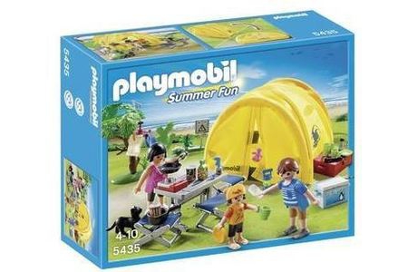 playmobil summer fun 5435 kampeervakantie met tent