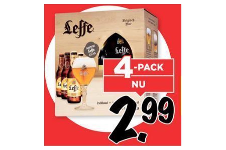 leffe belgisch bier 4 pack
