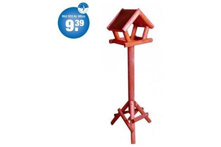 vogelhuis dakleer rood 114 cm