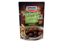 unox vegetarische gehacktballetjes in satesaus