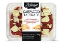 delicieux carpaccio tapenade