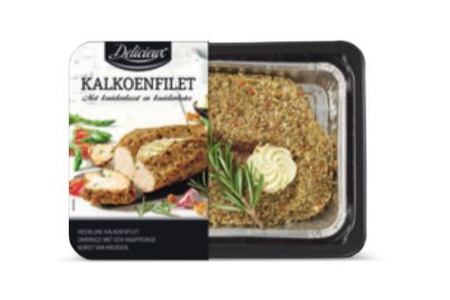 delicieux kalkoenfilet met crust en kruidenboter