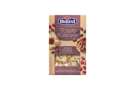 haust toast rustique rozijn en cranberry