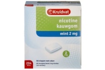 kruidvat nicotine mint 2mg kauwgom