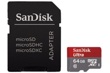 sandisk micro sd 64 gb geheugenkaart