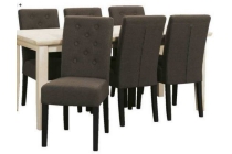 setvoordeel 1 tafel victoria 180x90 cm 6 stoelen annabel
