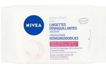 nivea aqua effect verzachtende reinigingsdoekjes