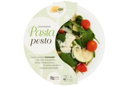 verse stoommaaltijd pasta pesto