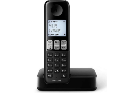 philips draadloze telefoon dect d2301b 22 single