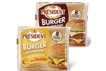 president hamburger kaasplakken