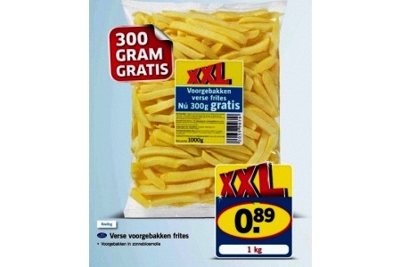 vers voorgebakken frites