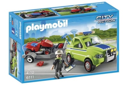 playmobil city action 6111 groenbeheer met grasmaaier
