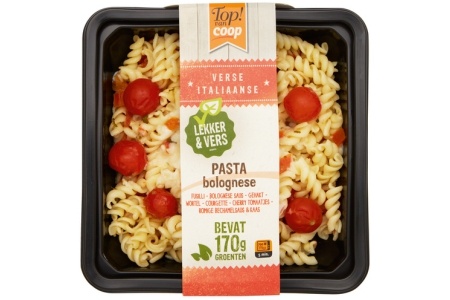 top van coop pasta bolognese