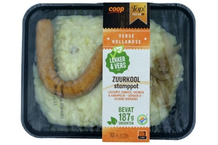 top van coop zuurkool stamppot