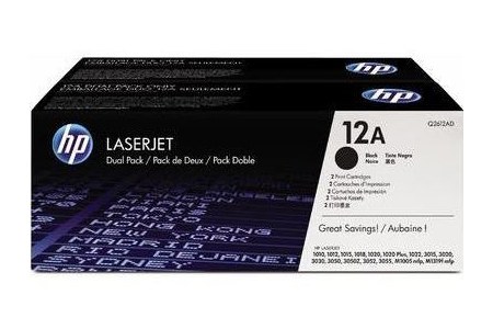 hp toner 2 pack 12ad q2612adf