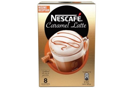 nescafe koffie latte caramel
