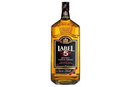 label 5 blended scotch whiskey