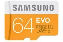 samsung evo 64gb microp sd kaart