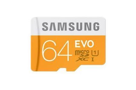 samsung evo 64gb microp sd kaart