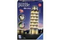 3d puzzel night edition toren van pisa