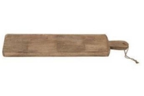 snijplank van mangohout langwerpig 62x14 cm