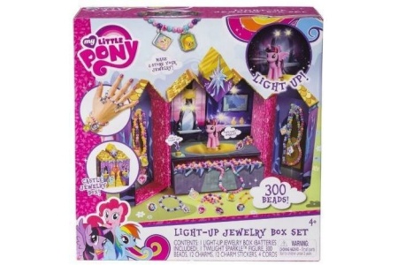 my little pony light up jewelry box set