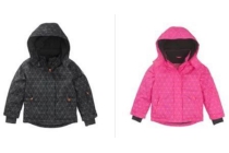 hema kinder ski jack roze en grijs