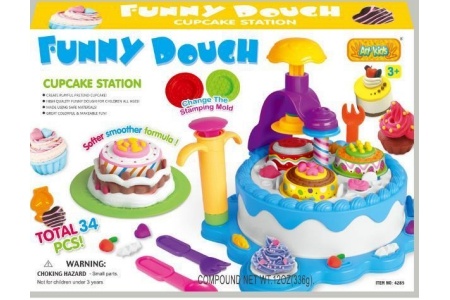 kid s dough cupcake station set
