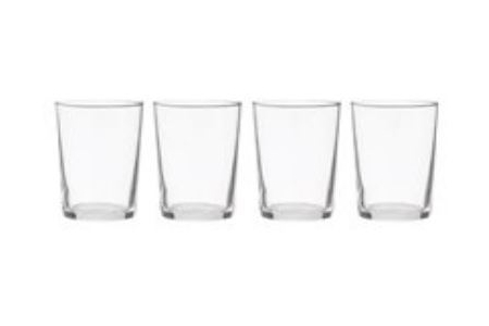 set van 4 waterglazen hema