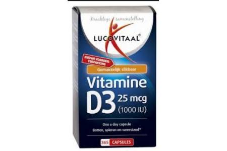 lucovitaal vitamine d3 25mcg 365 capsules