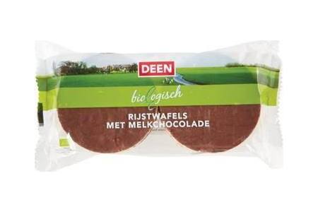 deen biologische rijstwafels met chocolade