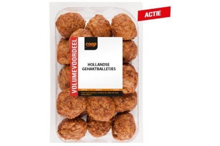 coop hollandse gehaktballetjes