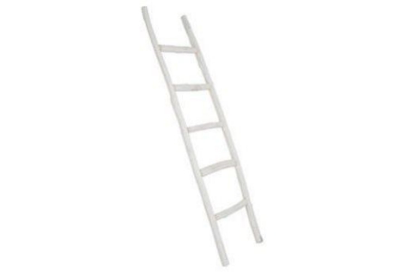 decoratieve ladder wit