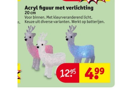 acryl figuur met verlichting