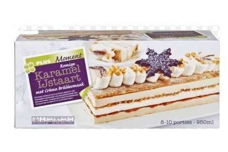 plus moment karamel ijstaart