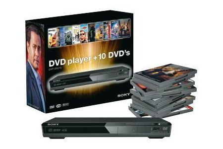 sony dvd speler met 10 films